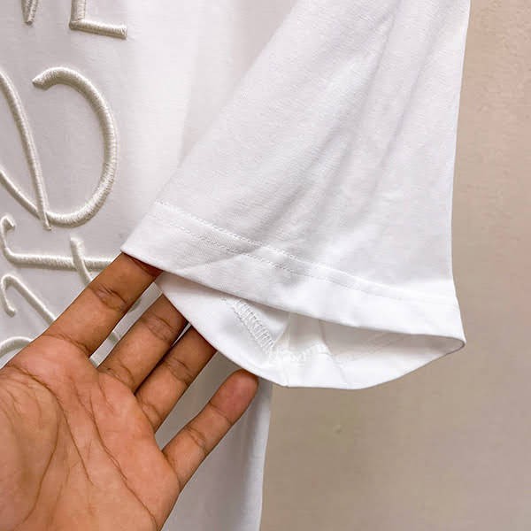 ロエベ コピー☆ルーズフィットTシャツ アナグラム 2色（コットン） H526Y22XAG